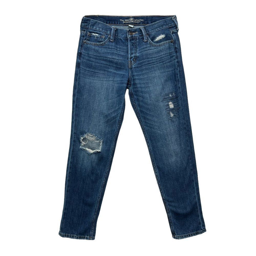 Abercrombie & Fitch Jeans Women's Button Fly 1892 Collection Boyfriend Straight‎